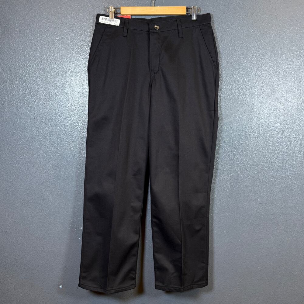 Red Kap 33/30 (10) women’s black chino work pants NWT